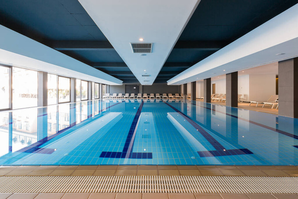 Interior of a indoor swimming pool - Photo, Image