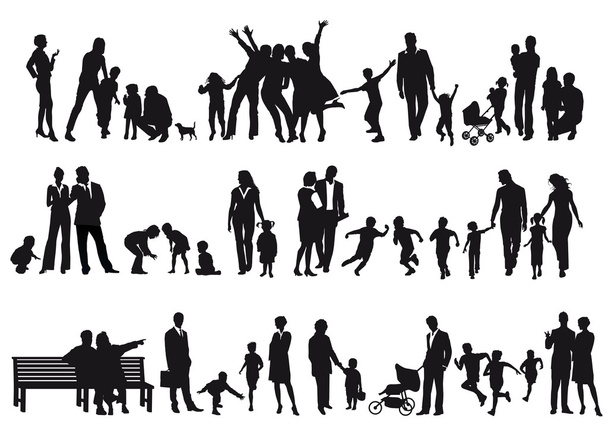 Familien und Eltern - Vektor, Bild