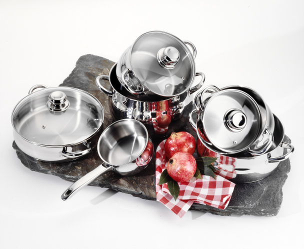 Stainless steel cookware - Photo, Image