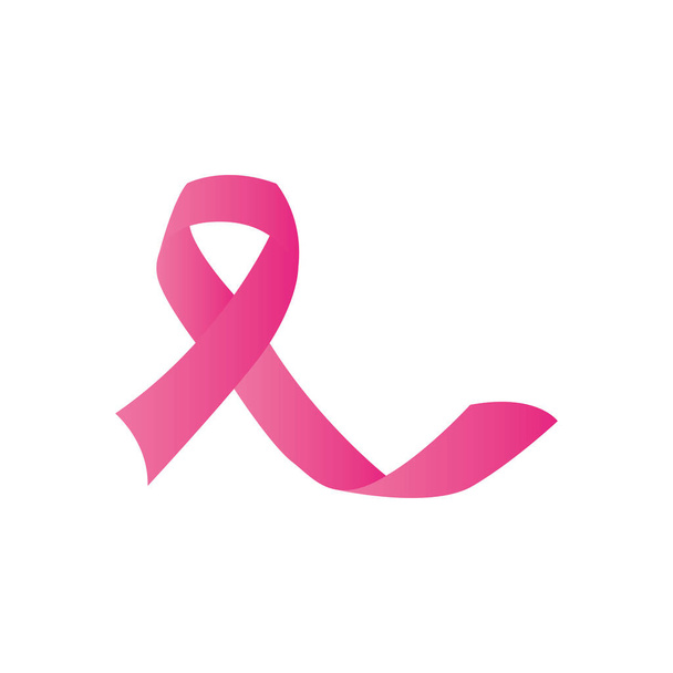 icono de conciencia de cáncer de cinta, estilo gradiente - Vector, imagen