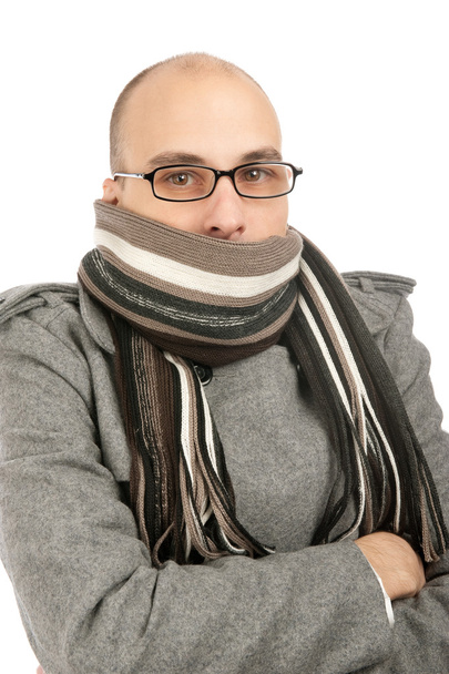 Young man dressed for winter - Fotografie, Obrázek