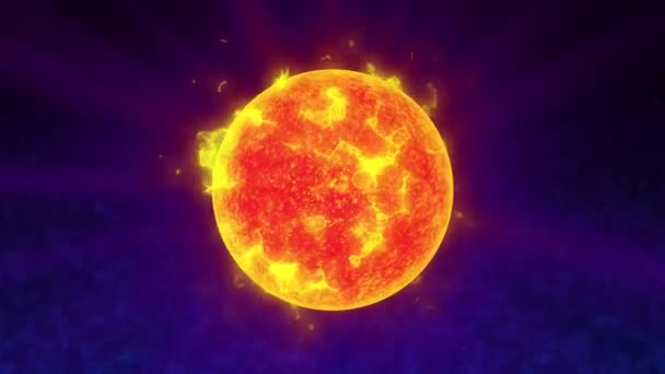 Het oppervlak van de zon 4k - Video