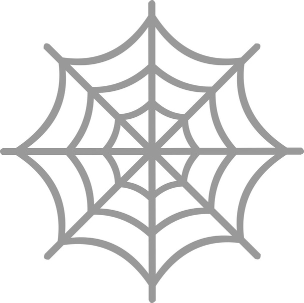 Pókháló sziluettjének vektorillusztrációja - Vektor, kép