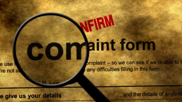 Searching for complaint form concept - Footage, Video