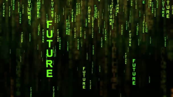Texto futuro conceito de estilo de internet - Filmagem, Vídeo