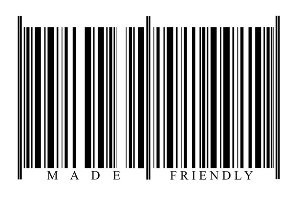 vriendelijke barcode - Foto, afbeelding