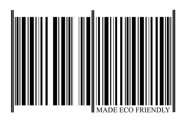 Eco φιλικό barcode - Φωτογραφία, εικόνα