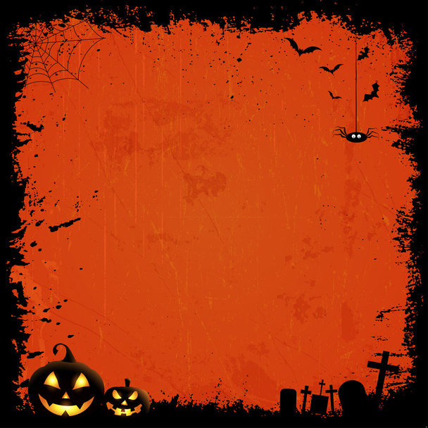 Grunge halloween achtergrond - Vector, afbeelding