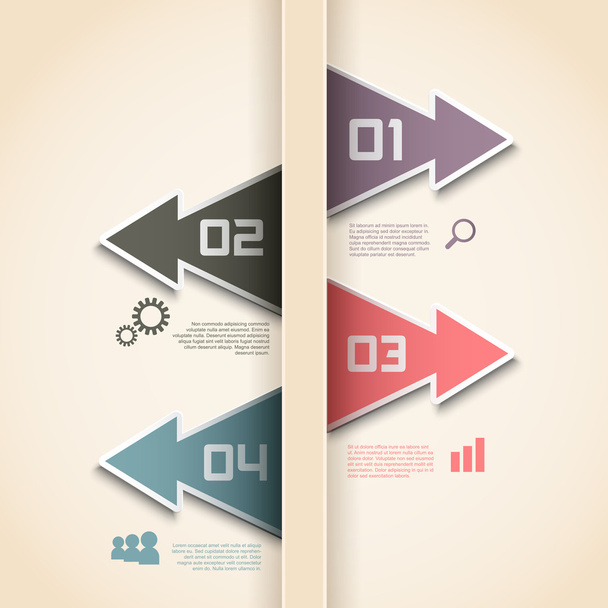 Modern infographics options layout - Vector, Imagen
