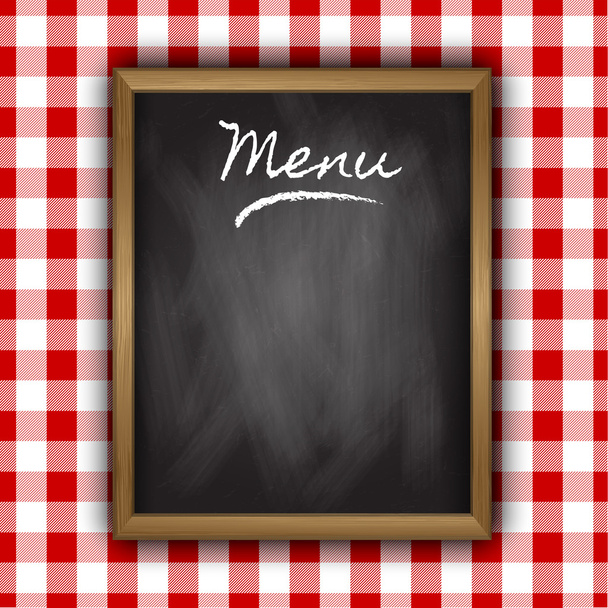 Chalkboard menu design - Vector, Image