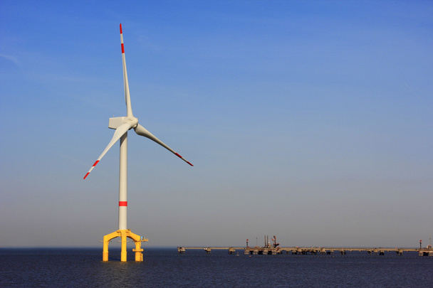 Offshore wind power plant - Photo, Image