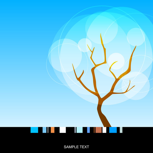 Zimní strom - Vektor, obrázek