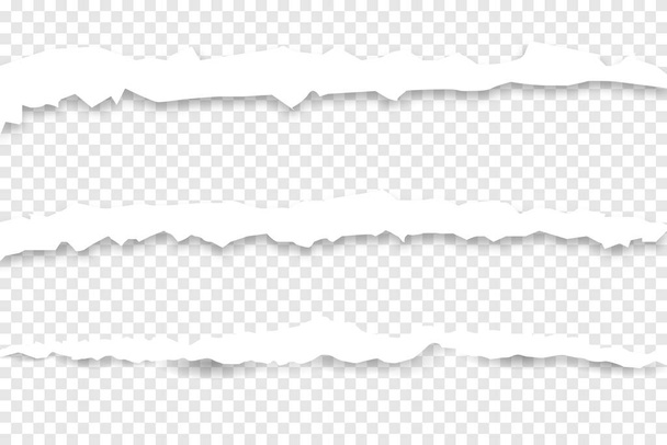 white ripped paper - Vector, Image