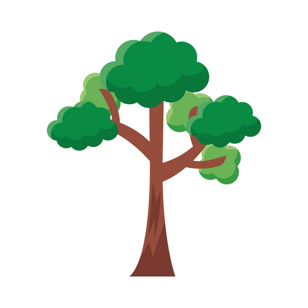 διακλαδισμένης δέντρο επίπεδη στυλ εικονίδιο - Διάνυσμα, εικόνα