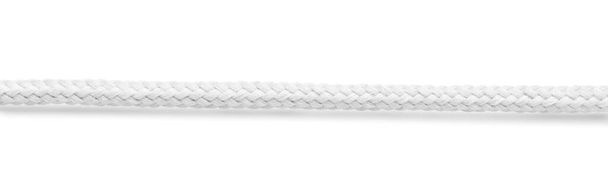Μακρύ σχοινί σε λευκό φόντο - Φωτογραφία, εικόνα