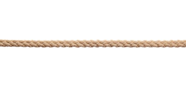 Longue corde sur fond blanc - Photo, image