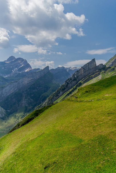 Beautiful exploration tour through the Appenzell mountains in Switzerland. - Appenzell/Alpstein/Switzerland - Photo, Image
