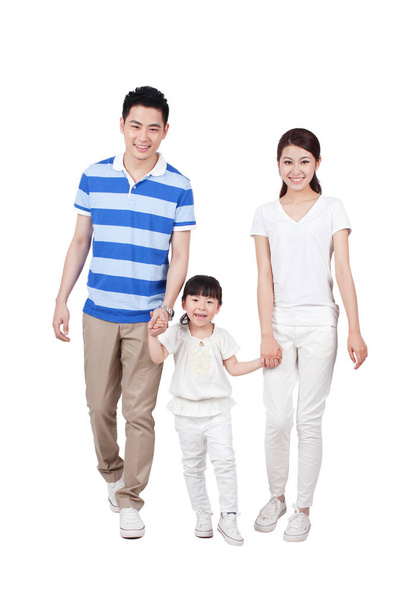 	Portrait of a happy family with one child	 - Foto, Imagen