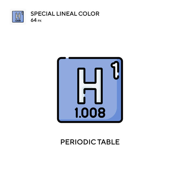 Periodensystem Spezielles lineares Farbvektorsymbol. Illustration Symbol Design-Vorlage für Web-mobile UI-Element. - Vektor, Bild