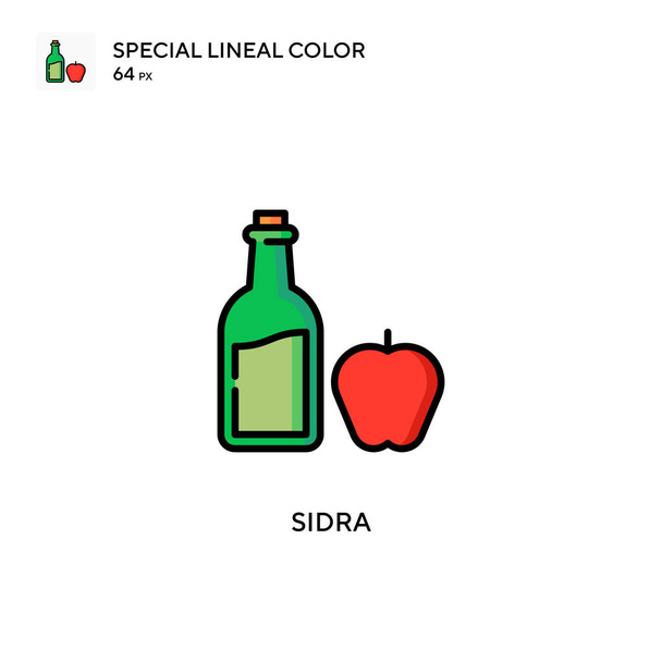 Sidra Speciale lijnkleur vector icoon. Illustratie symbool ontwerp sjabloon voor web mobiele UI element. - Vector, afbeelding
