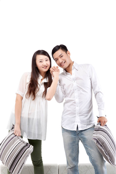 Oriental fashion young couple - 写真・画像