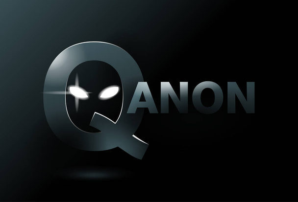 QAnon far-right conspiracy theory - Vector, Image