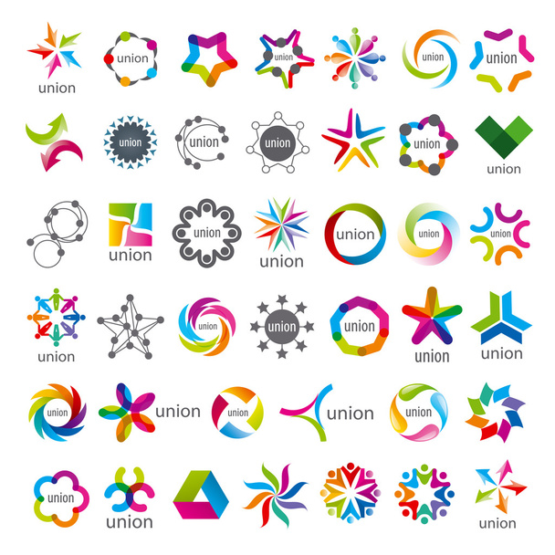 maior coleção de logotipos vetoriais União
 - Vetor, Imagem