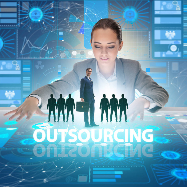Koncepcja outsourcingu we współczesnym biznesie - Zdjęcie, obraz