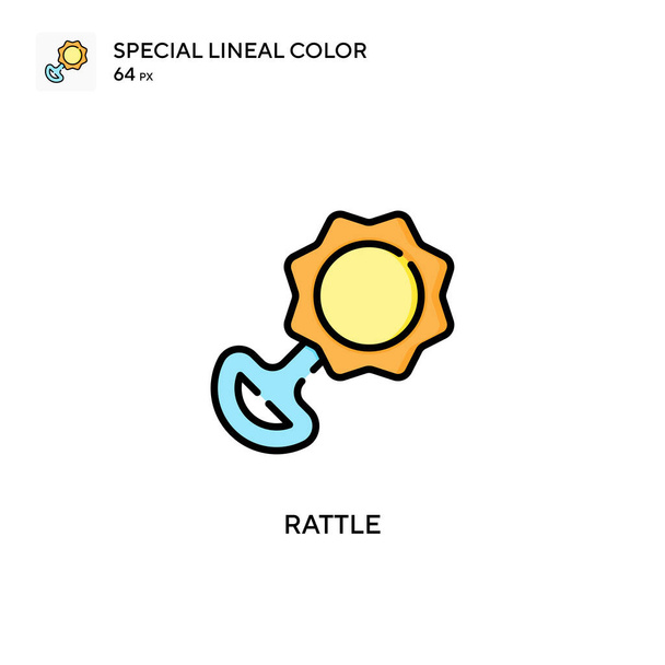 Rammelaar Speciale lijnkleur vector pictogram. Illustratie symbool ontwerp sjabloon voor web mobiele UI element. - Vector, afbeelding