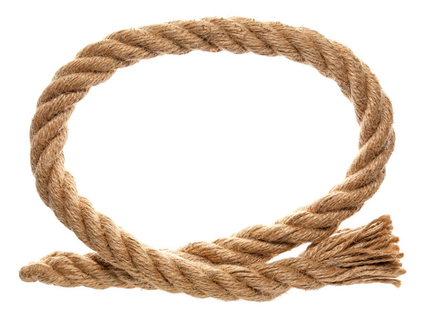 Dlouhé lano na bílém pozadí - Fotografie, Obrázek