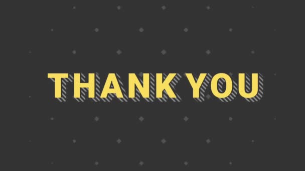 Thank you text animation typography for video. - Footage, Video