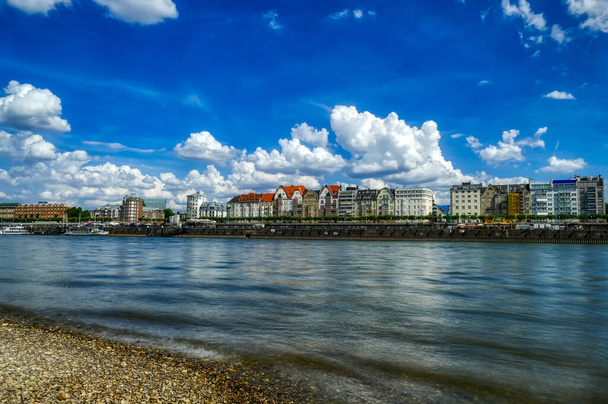 Historical district  by the Rhine in Dusseldorf - Photo, Image