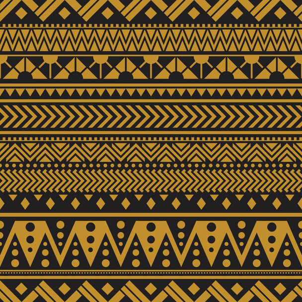Tribal saumaton kuvio geometrinen saumaton atsteekki kuvio suunnittelu - Vektori, kuva