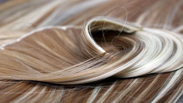 Ξανθά μαλλιά Υφή τόσο κοντά, narural αντικείμενο - Φωτογραφία, εικόνα
