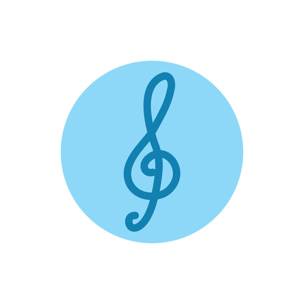Ilustrační vektorová grafika hudební ikony. Fit for song, musical, sound, audio etc. - Vektor, obrázek