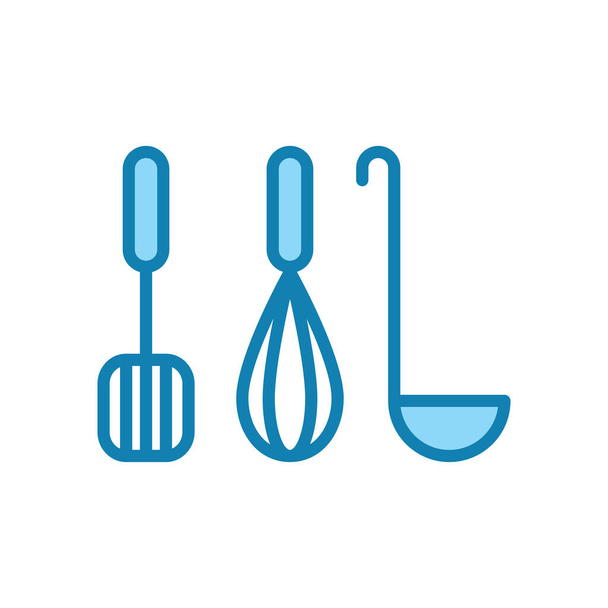 Ilustración Vector gráfico del icono del utensilio de cocina. Apto para utensilios de cocina, restaurante, cocina, etc.
. - Vector, Imagen