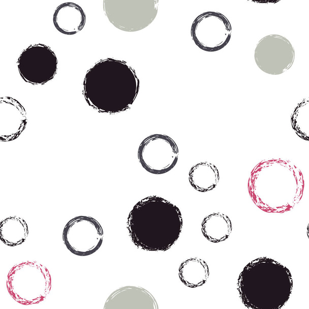 Black Brush Circle  - Vector, Imagen