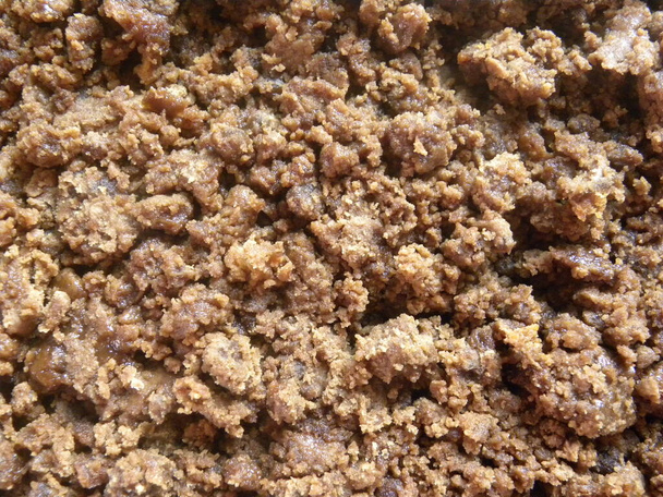 Granulki z trzciny cukrowej w kolorze brązowym - Zdjęcie, obraz
