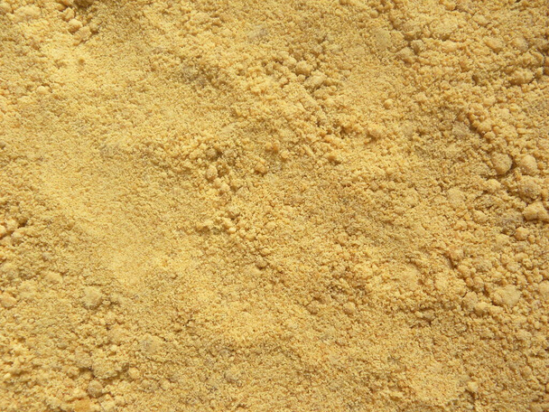 Żółty kolor trzciny cukrowej jaggery proszku - Zdjęcie, obraz