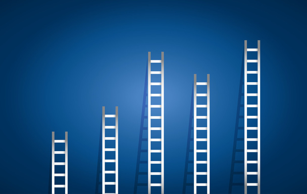 set of ladders illustration design - Photo, Image