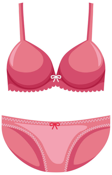 Isolated cute female underwear  illustration - Vector, Imagen