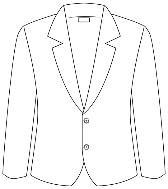 Professional blazer on white background illustration - Vector, Image