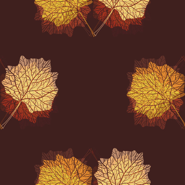 Безшовний декоративний візерунок з каракулевим листям
 - Вектор, зображення
