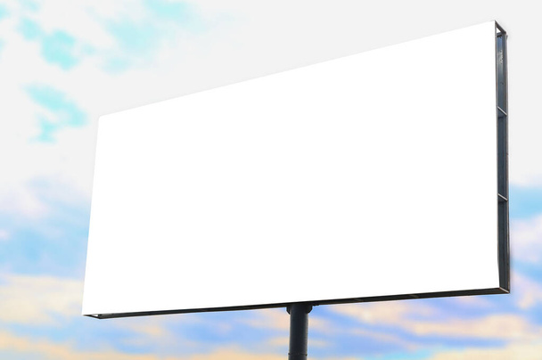 Blank advertising billboard on city street - Photo, Image
