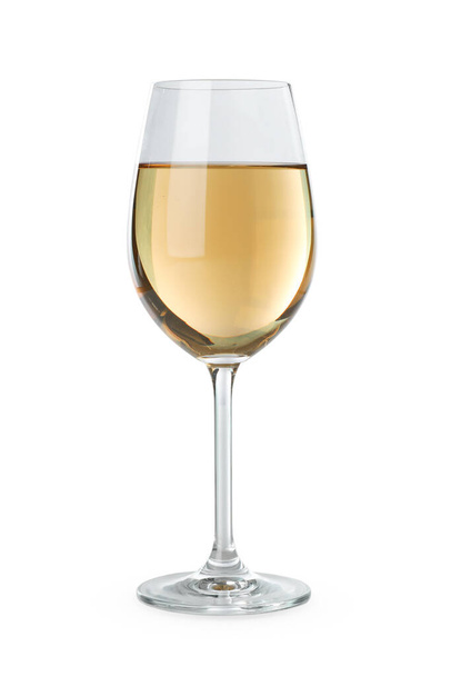 Glass of wine isolated on white background - Foto, afbeelding