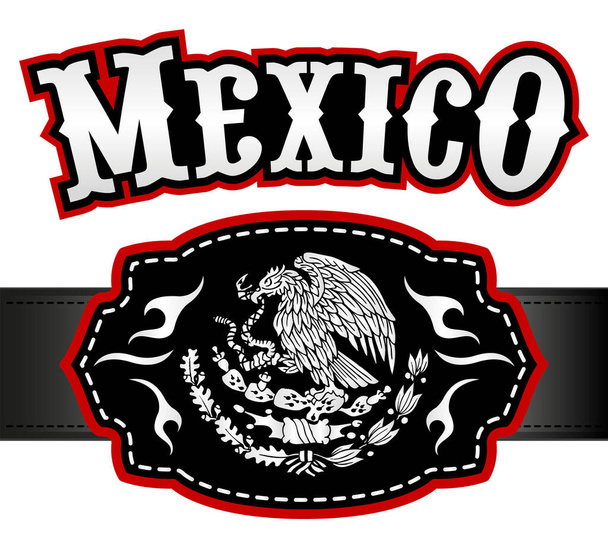 Mexico embleem westerse stijl, Mexicaanse thema vector ontwerp eps beschikbaar - Vector, afbeelding