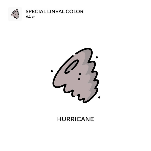 Hurricane Special lineal color icon. Illustration symbol design template for web mobile UI element. Perfect color modern pictogram on editable stroke. - Vector, Image