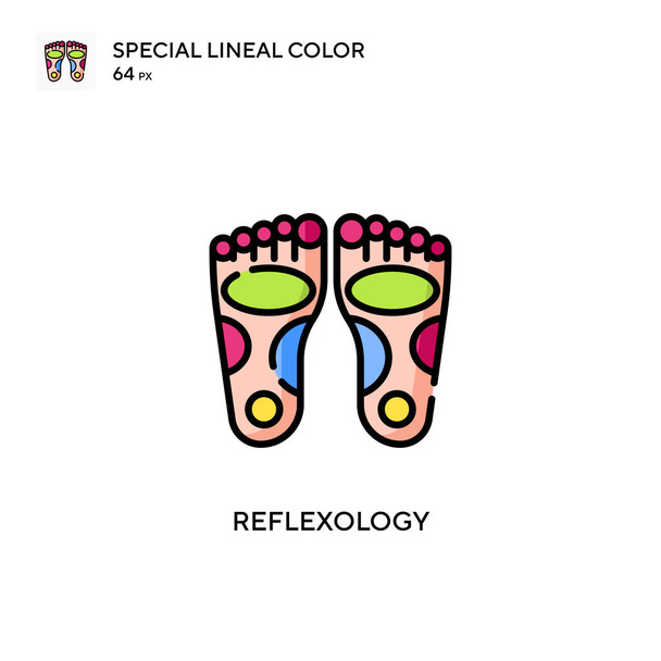 Reflexology Special lineal color icon. Illustration symbol design template for web mobile UI element. Perfect color modern pictogram on editable stroke. - Vector, Image