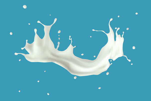 Milk splash - Vektori, kuva