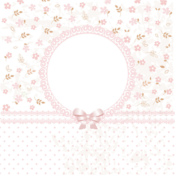 Baby pink flower background - Vector, Image